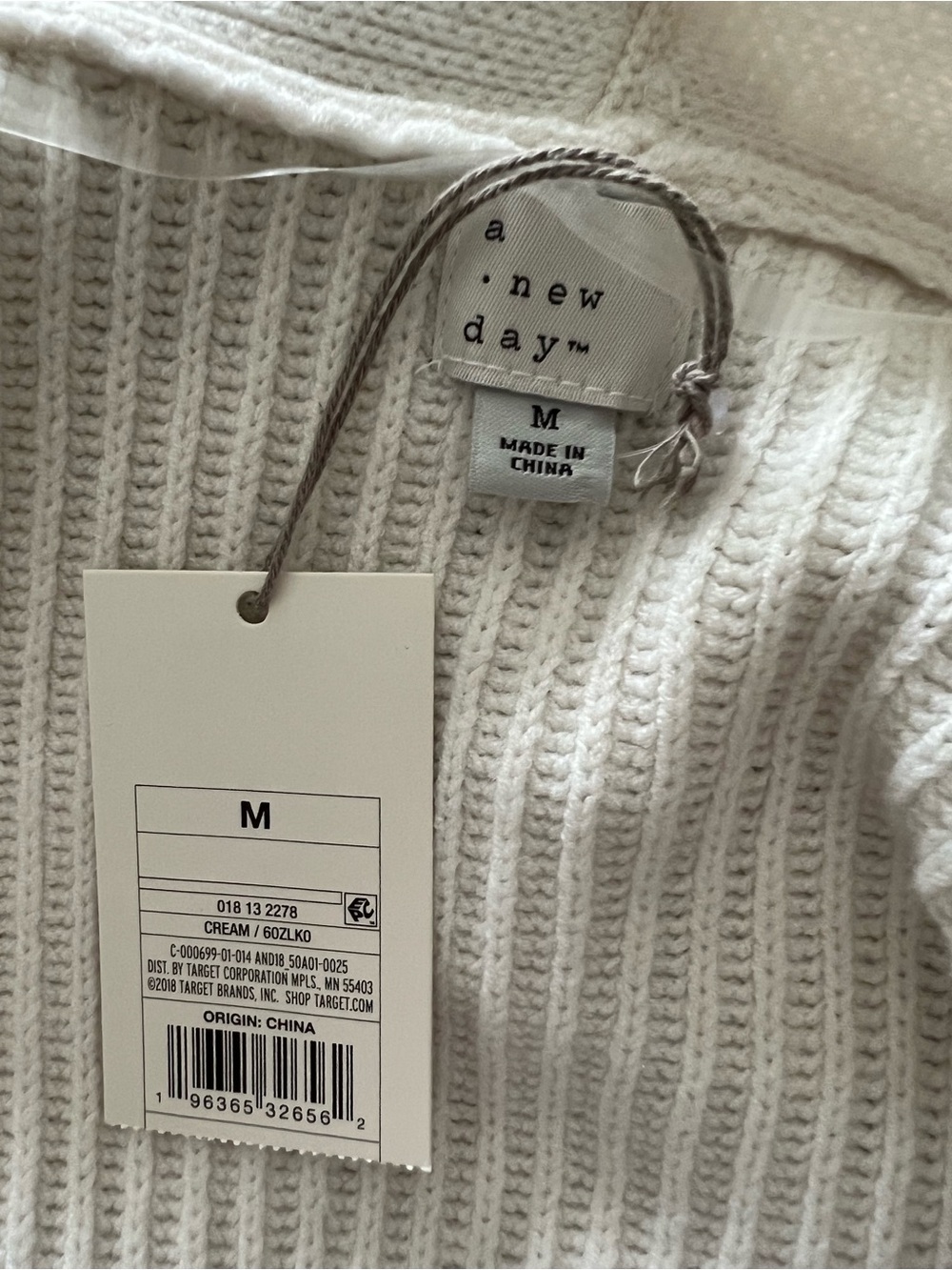 Target Cream Open-Front Ribbed Cardigan - Picture 3 of 4